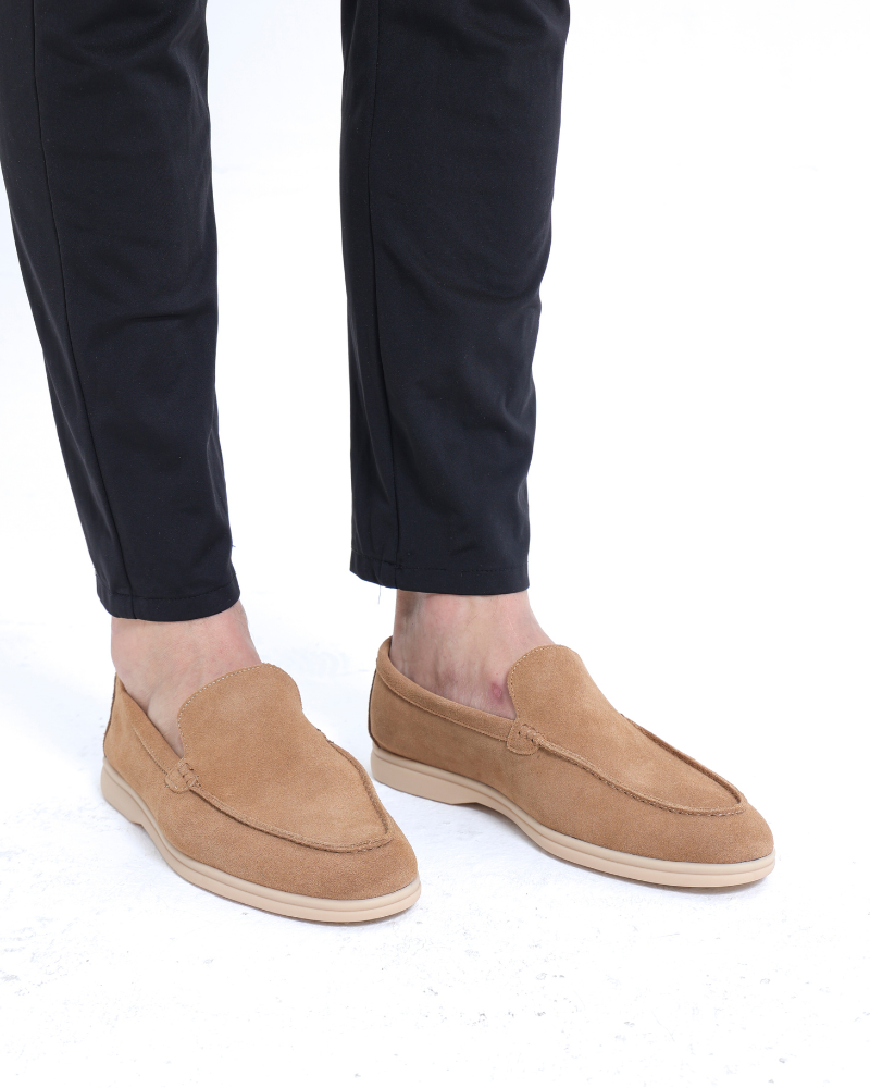 Oude geld premium suede loafers
