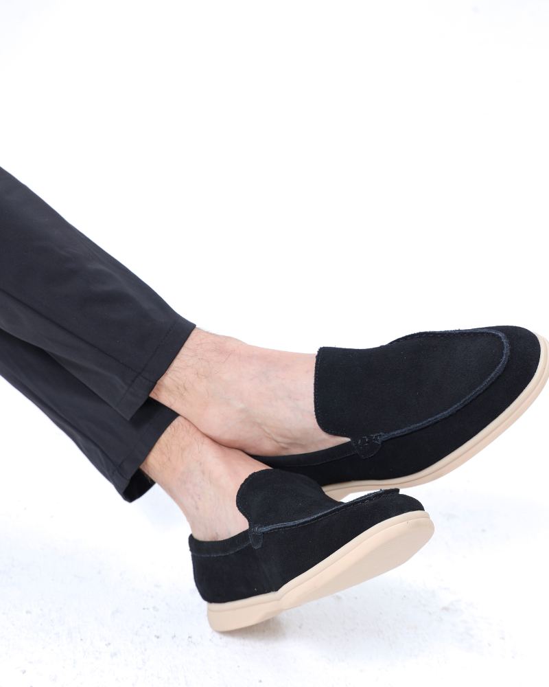 Oude geld premium suede loafers