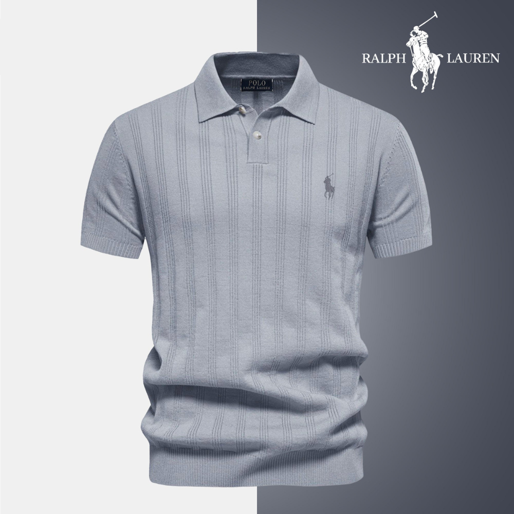 Getextureerd polo voor mannen RL - beperkte voorraad