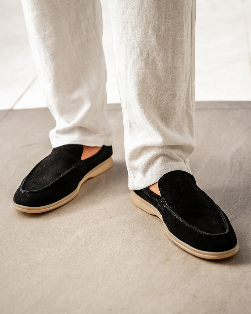 Oude geld premium suede loafers