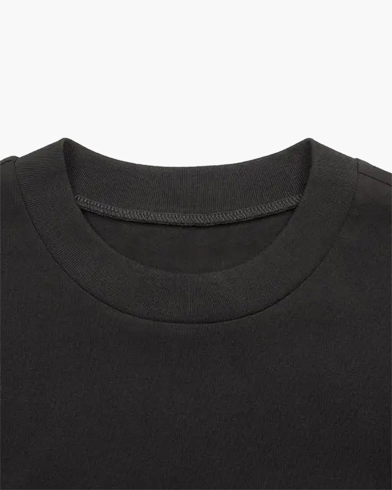 Geraffineerd massief t-shirt