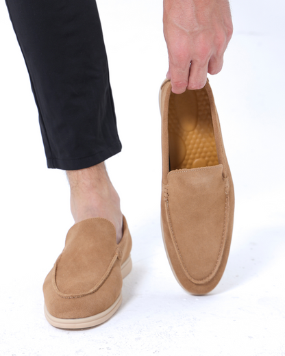 Oude geld premium suede loafers