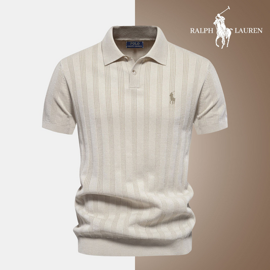 Getextureerd polo voor mannen RL - beperkte voorraad