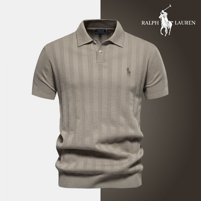 Getextureerd polo voor mannen RL - beperkte voorraad