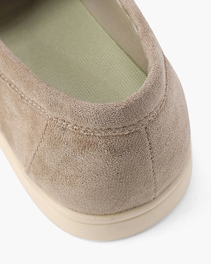 Oud geld suede loafers