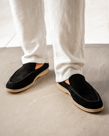 Oude geld premium suede loafers