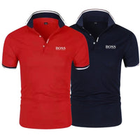 Rood + marineblauw