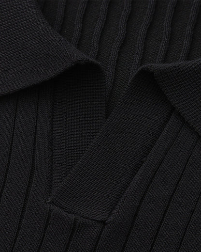 Premium geribbelde polo
