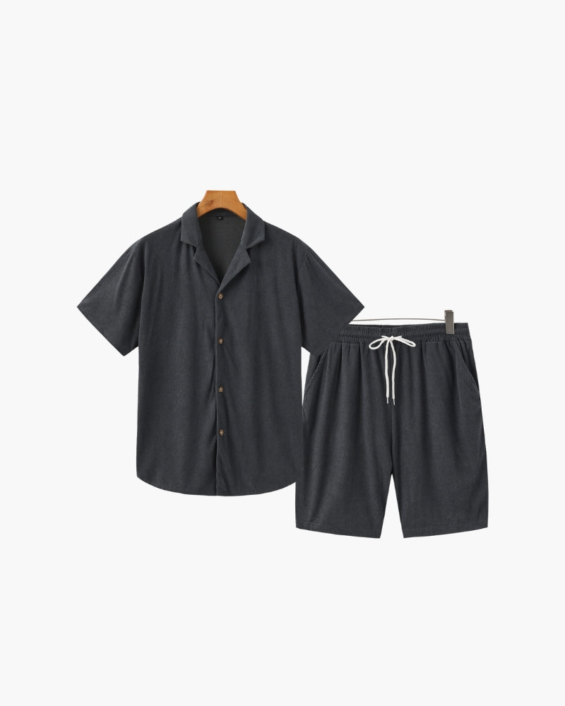 De Riviera Velvet Cord Set