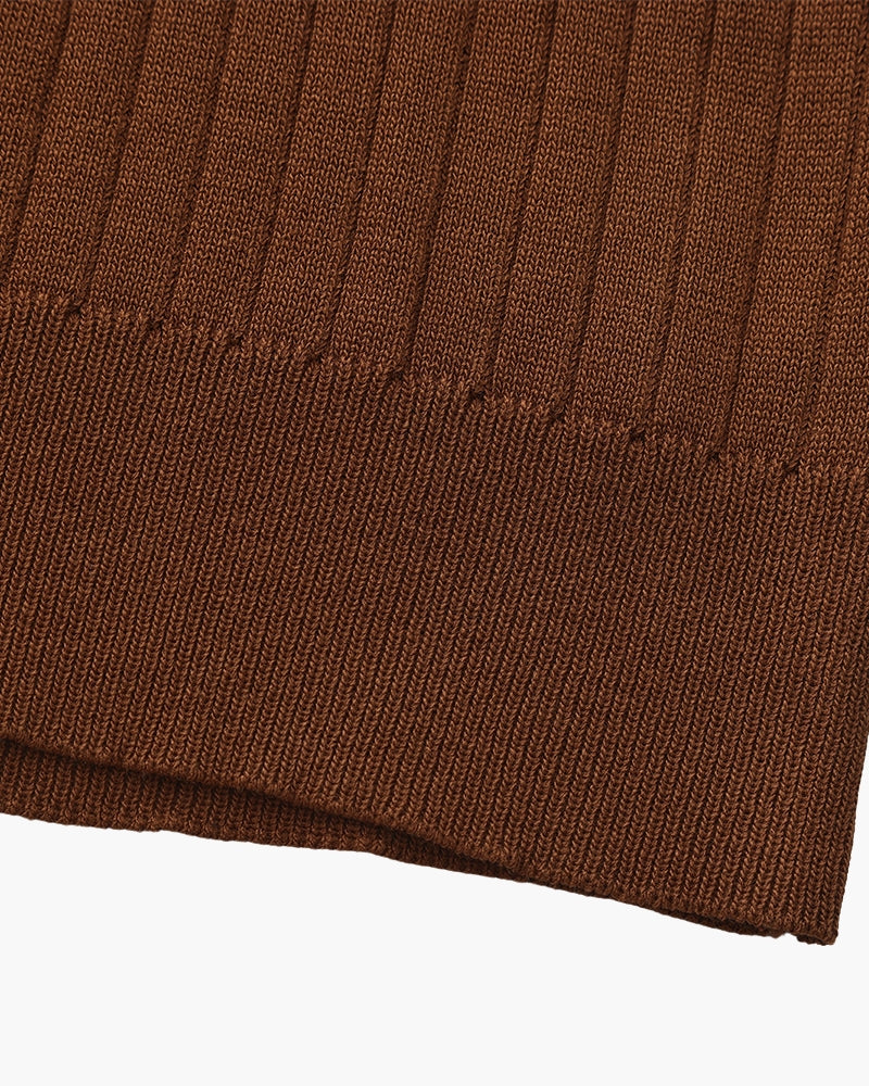 Premium geribbelde polo