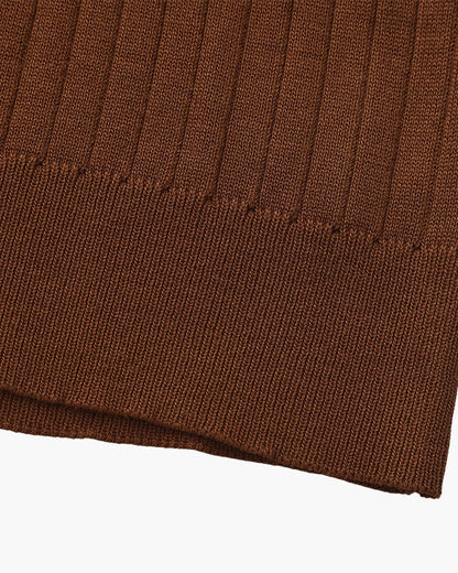 Premium geribbelde polo