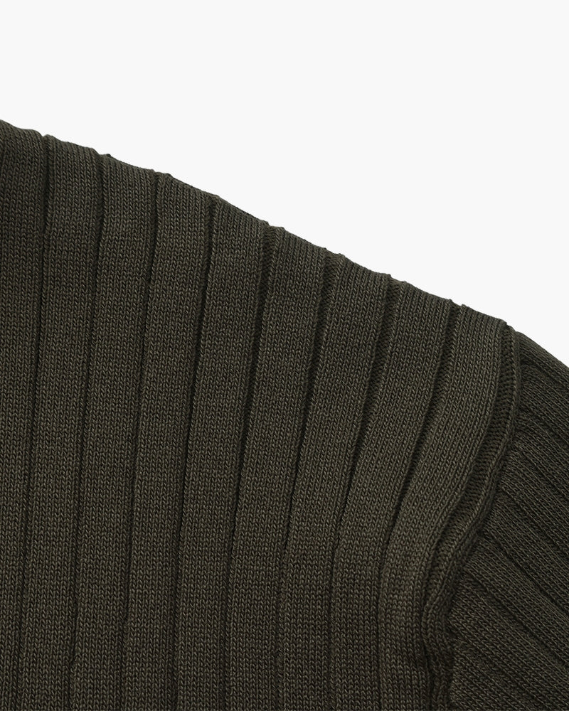 Premium geribbelde polo