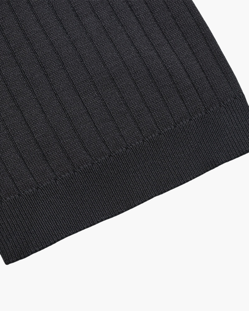 Premium geribbelde polo