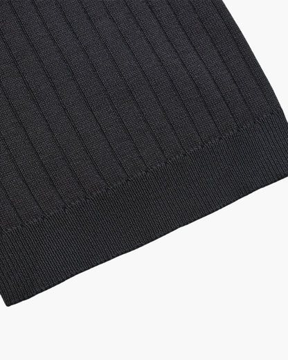 Premium geribbelde polo