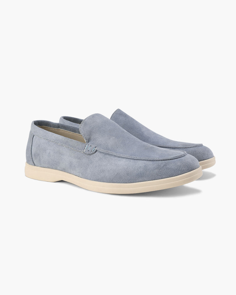 Oud geld suede loafers