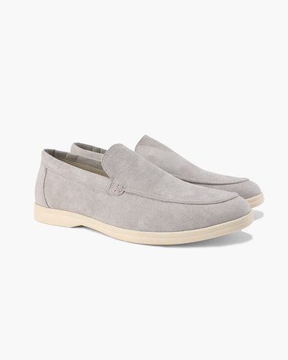 Oud geld suede loafers