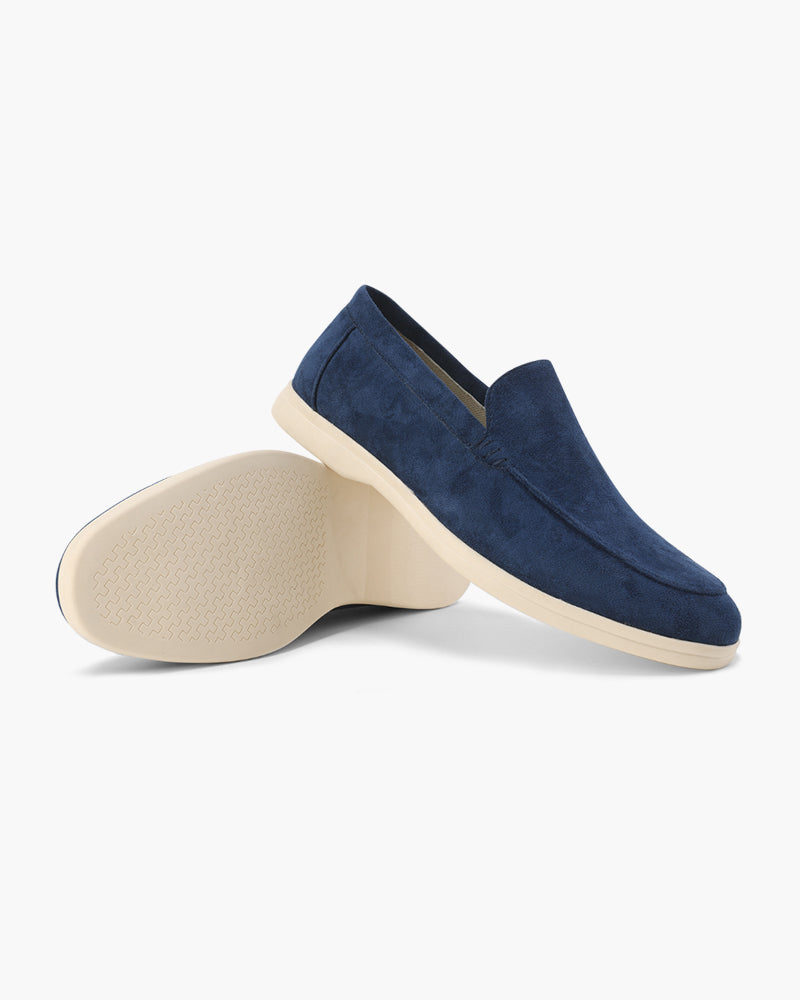 Oud geld suede loafers