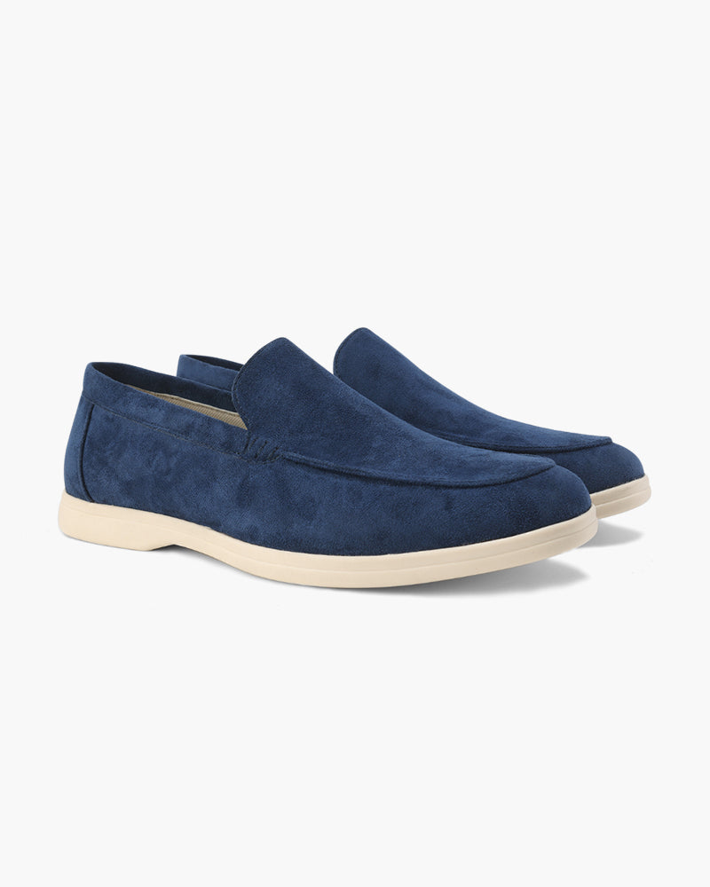 Oud geld suede loafers