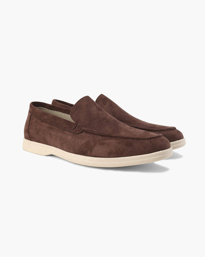 Oud geld suede loafers